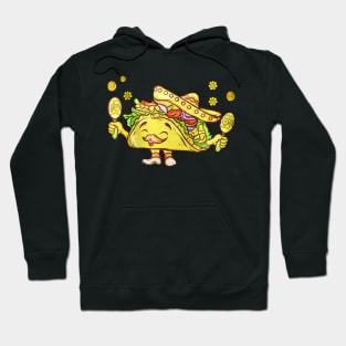 Taco Wearing Mexican Hat Cinco De Mayo Hoodie